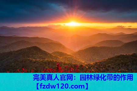 完美真人官网：园林绿化带的作用