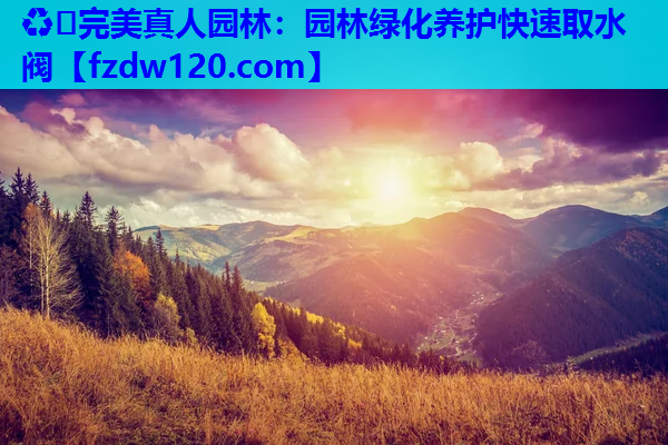 ♻️完美真人园林：园林绿化养护快速取水阀
