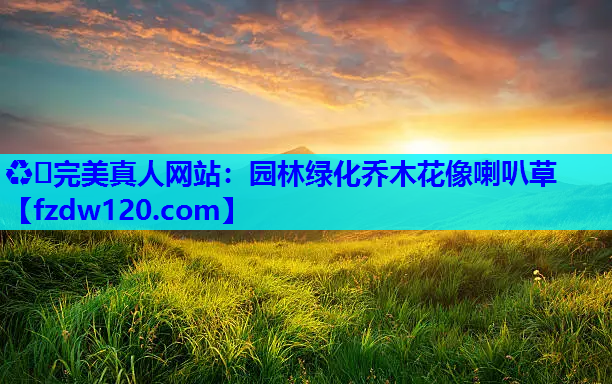 园林绿化乔木花像喇叭草