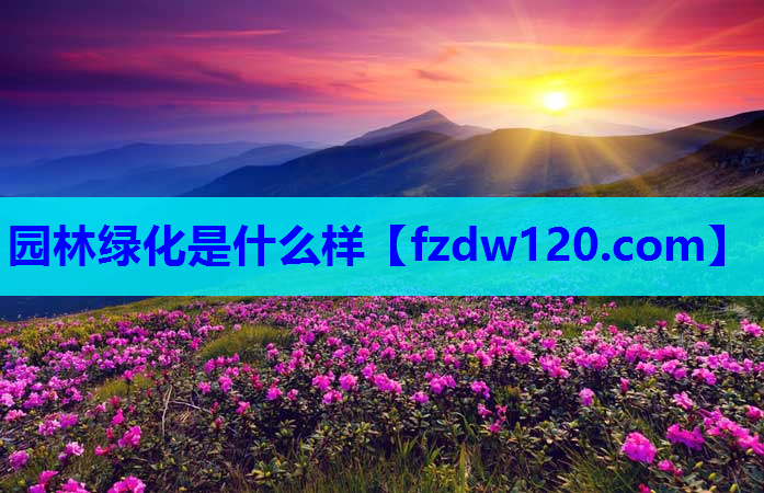 园林绿化是什么样