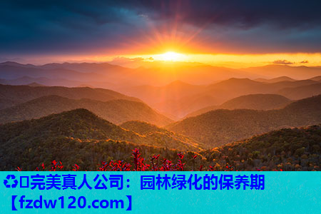 园林绿化的保养期