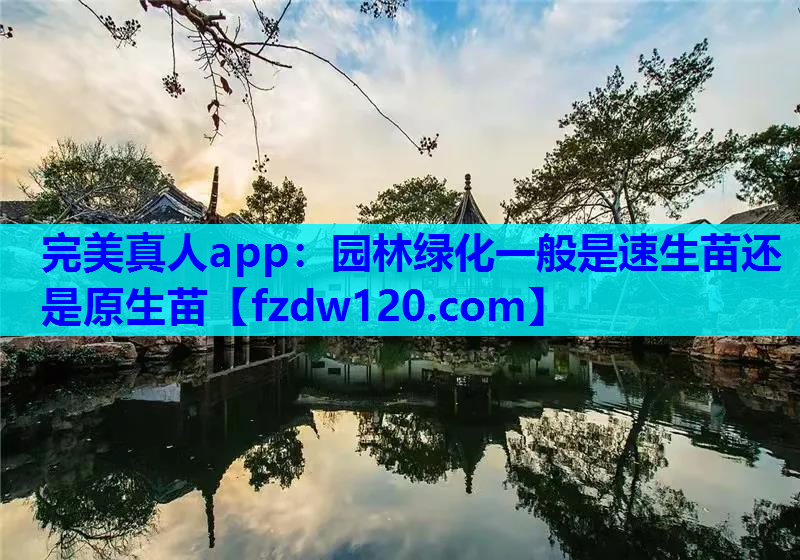 园林绿化一般是速生苗还是原生苗