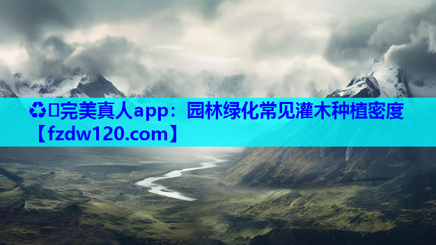 园林绿化常见灌木种植密度